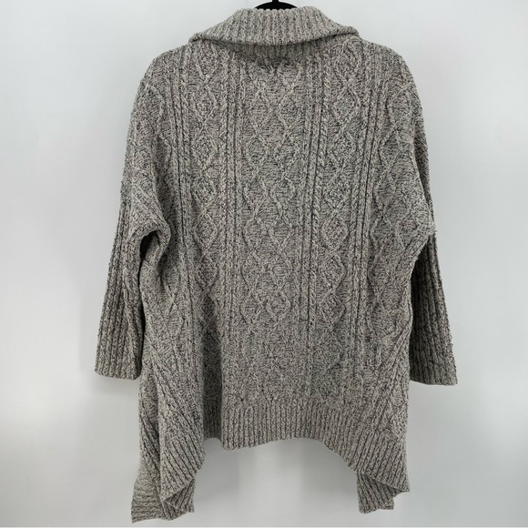 Lord & Taylor Design Lab Wrap Cardigan Sweater Gray Knit M - Picture 6 of 6